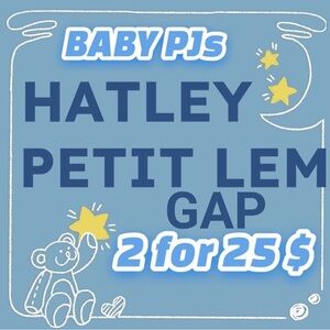 🌙 🌙 OFFER on Baby SLEEPERS - PJ PETIT LEM, GAP and HATLEY. 2 for 25$🌙 🌙